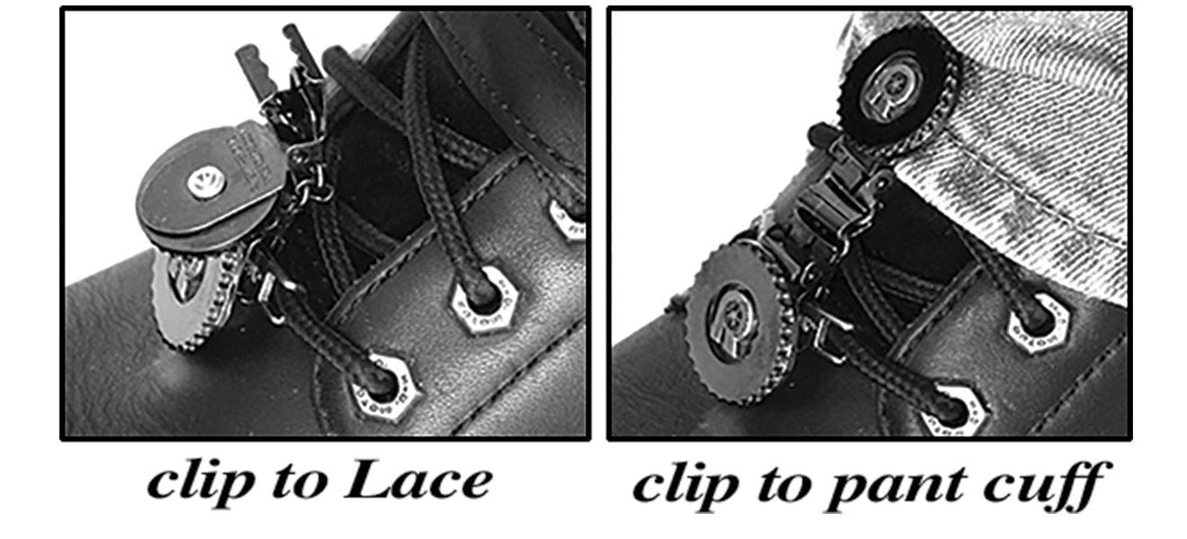 Clips For Laced Boots Bones/Skull