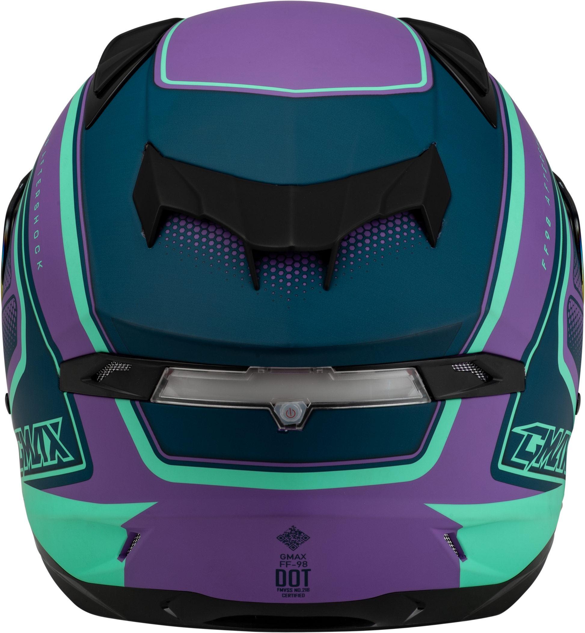 Ff 98 Aftershock Helmet Matte Purple/Blue Lg