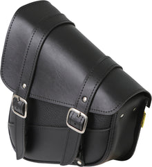 Syn Leather Swingarm Bag 10.5"X11.5"X4.5" Black