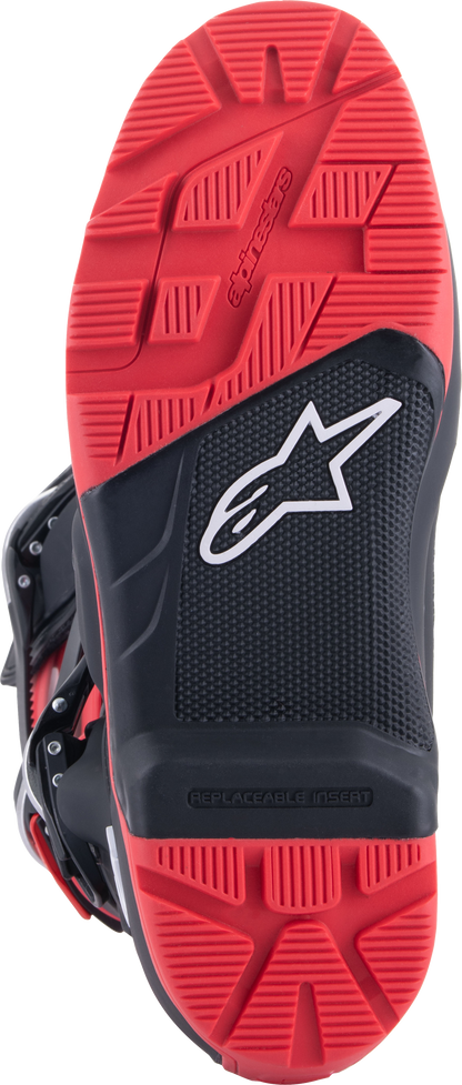 Honda Tech 7 Enduro Drystar Black/Bright Red Sz 9