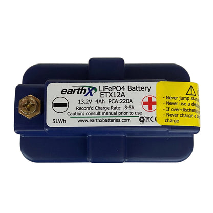 EarthX ETX12A Lithium Motorcycle and Powersports Battery