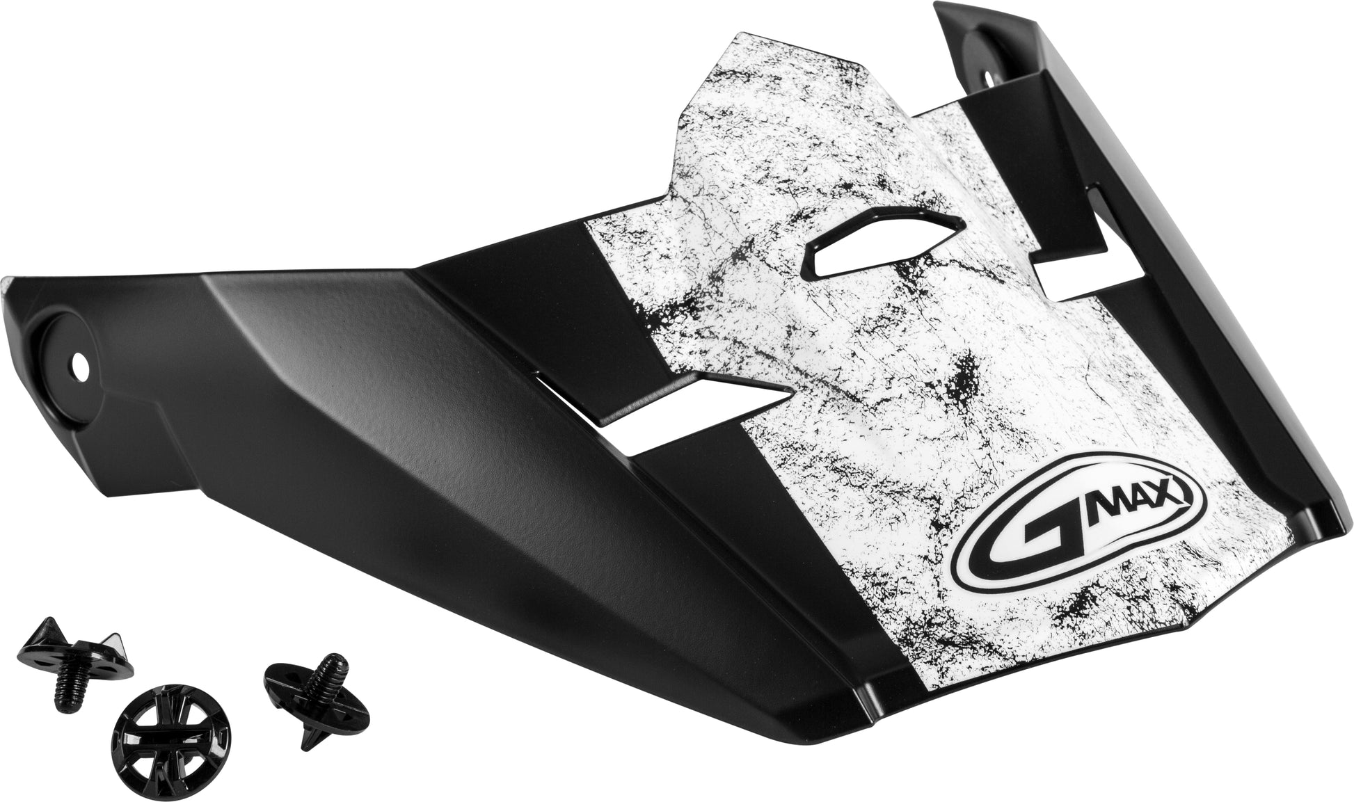 Visor W/Screws Dominant Mx 46 Matte Black/White/Red Xs Sm