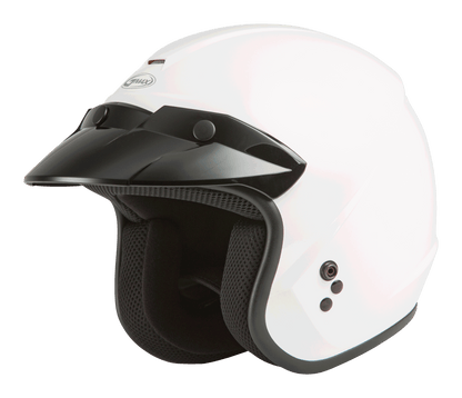Of 2 Open Face Helmet White 2x