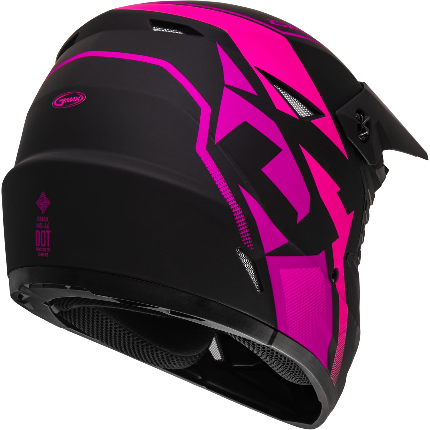 Mx 46 Compound Helmet Matte Black/Pink Xs