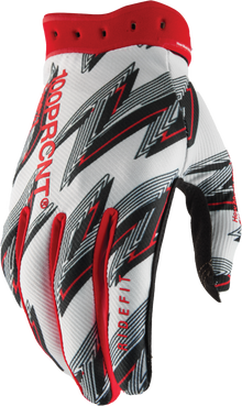 Ridefit Gloves White/Red Xl