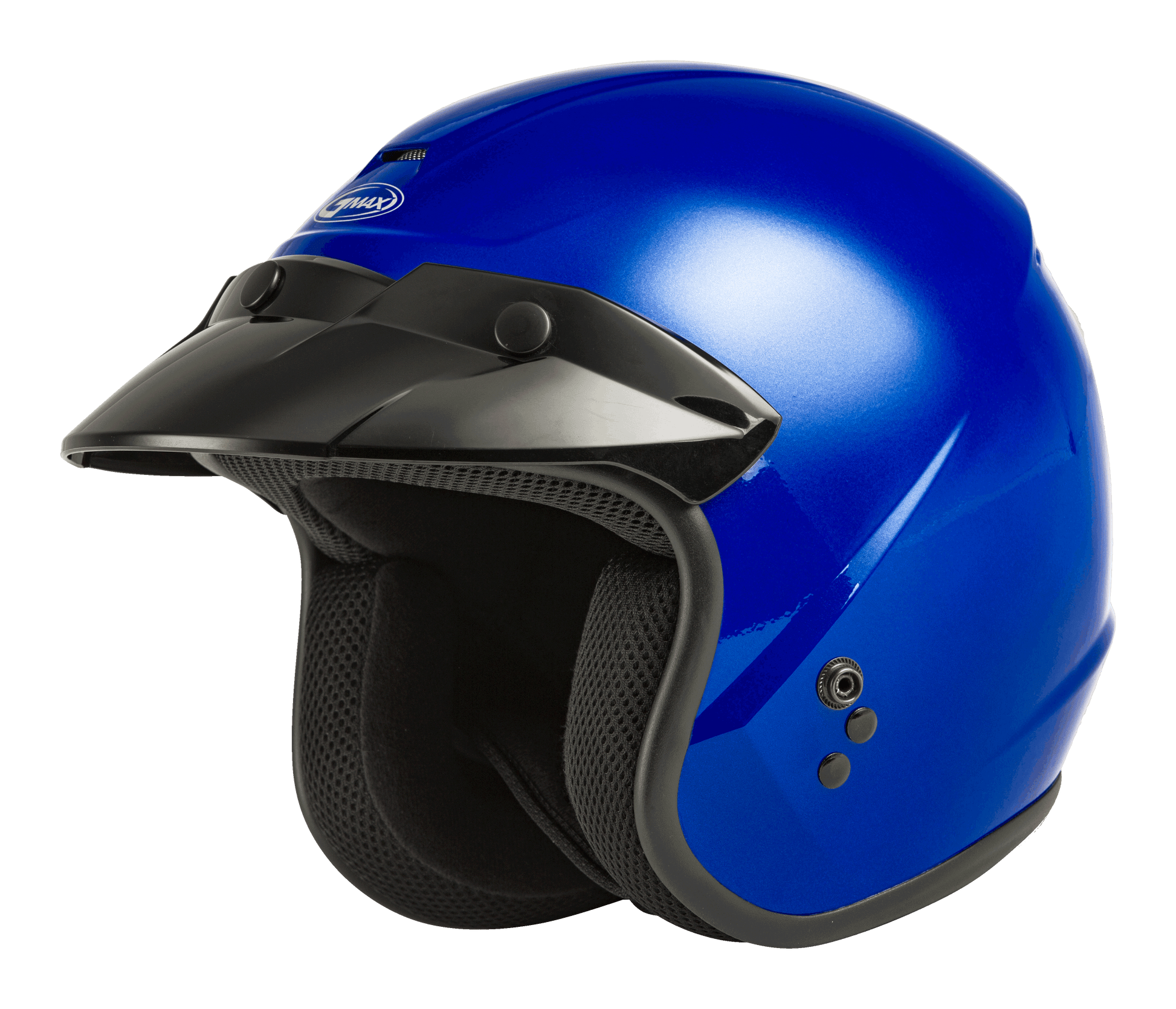 Of 2 Open Face Helmet Blue Sm