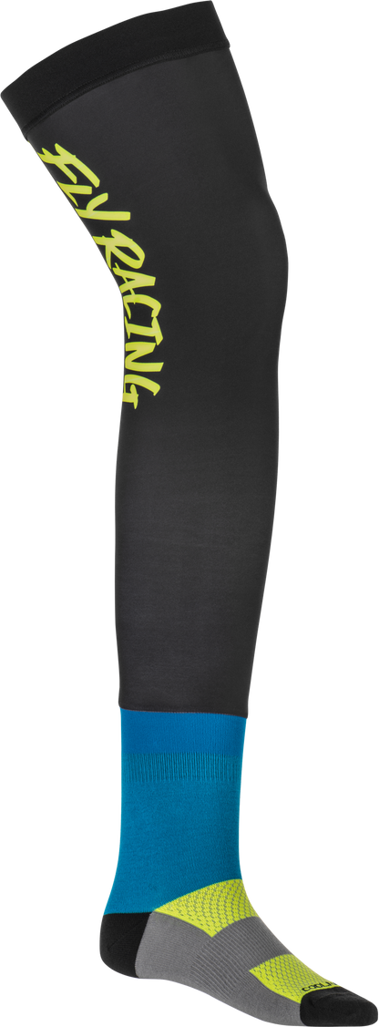 Knee Brace Socks Hi Vis/Black/Blue Sm/Md