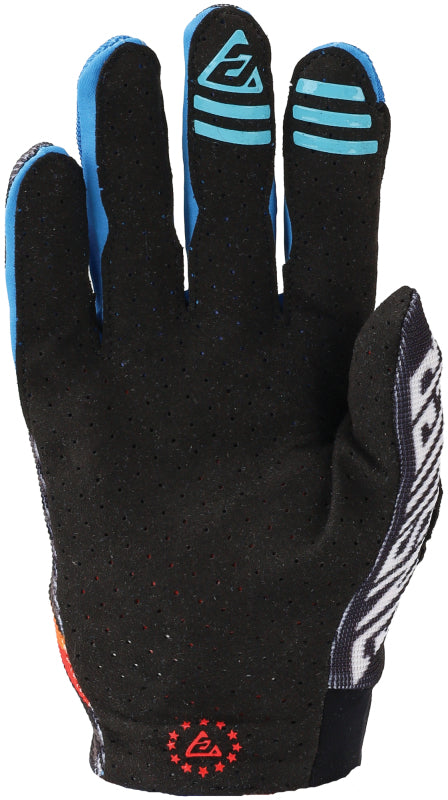 Answer Aerlite Drip Gloves Black/White/Rainbow - XS