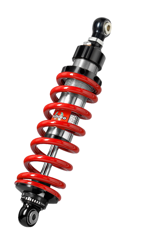 Bitubo XZE5 Monoshocks Adjustable: Spring Preload, Rebound, Length  + 5mm, Red Spring