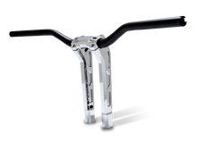 Performance Machine Phatbar H-Bar Assy, 11-1/2in Riser, 1-1/4in Bar, Int Wire, Gauge Mnt - Chrome
