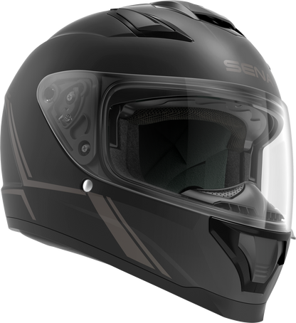 Stryker Full Face Helmet With Mesh Intercom Matte Black 2x