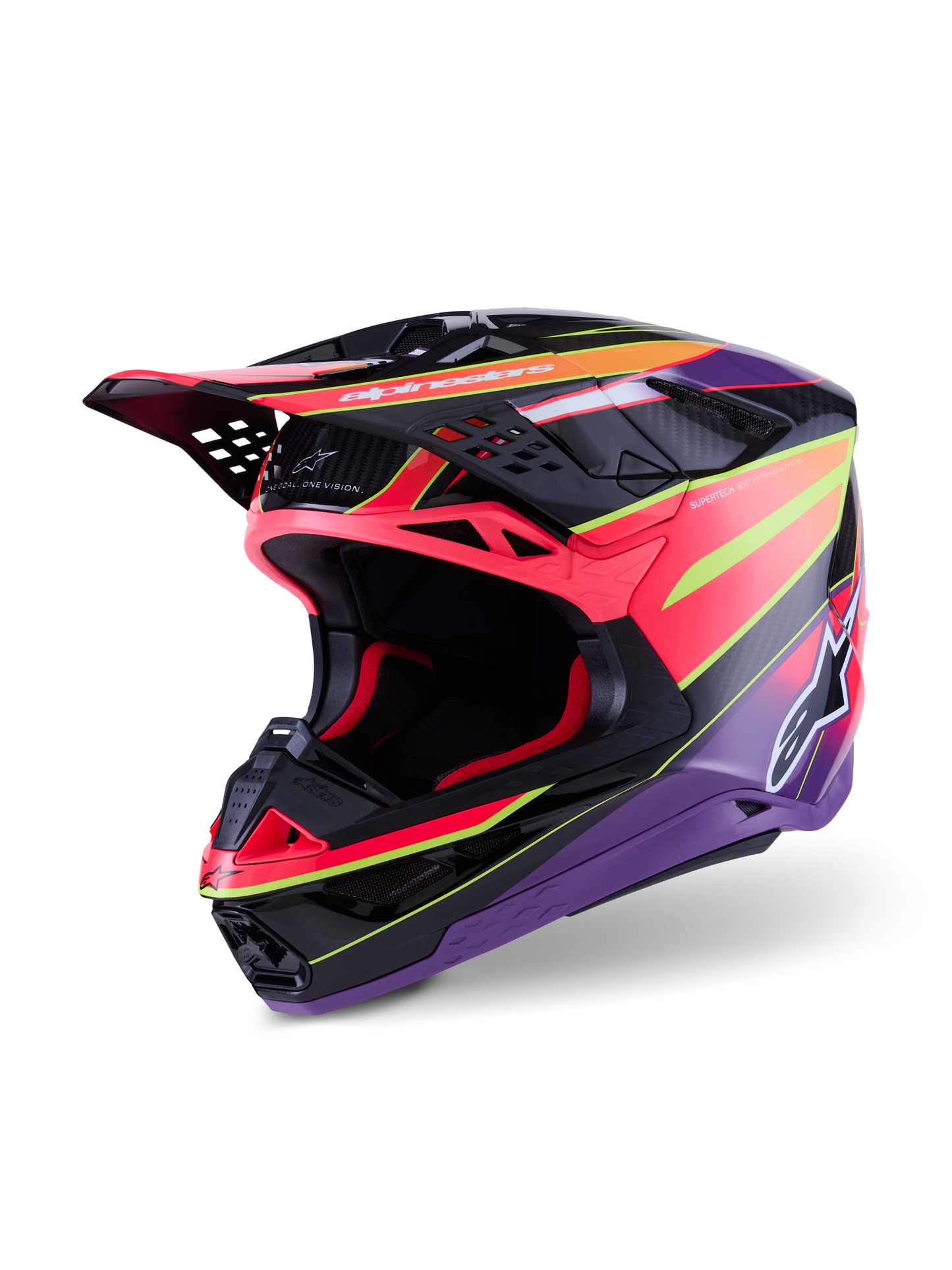 Supertech S M10 Era Helmet Pnk/Violet/Ylw Fluo Glossy Sm