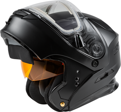 Md 01s Modular Snow Helmet W/Electric Shield Matte Blk Md