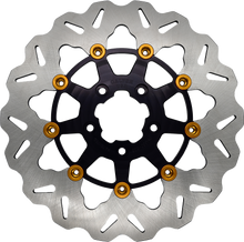 Rotor 11.5" Floating Wave Rr Black/Gold Buttons
