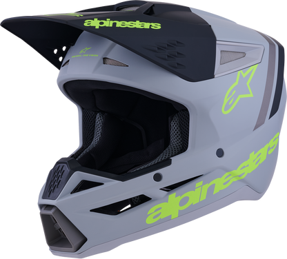 Sm3 Radium Helmet Gry/Blk/Ylw Fluo Matt Lg