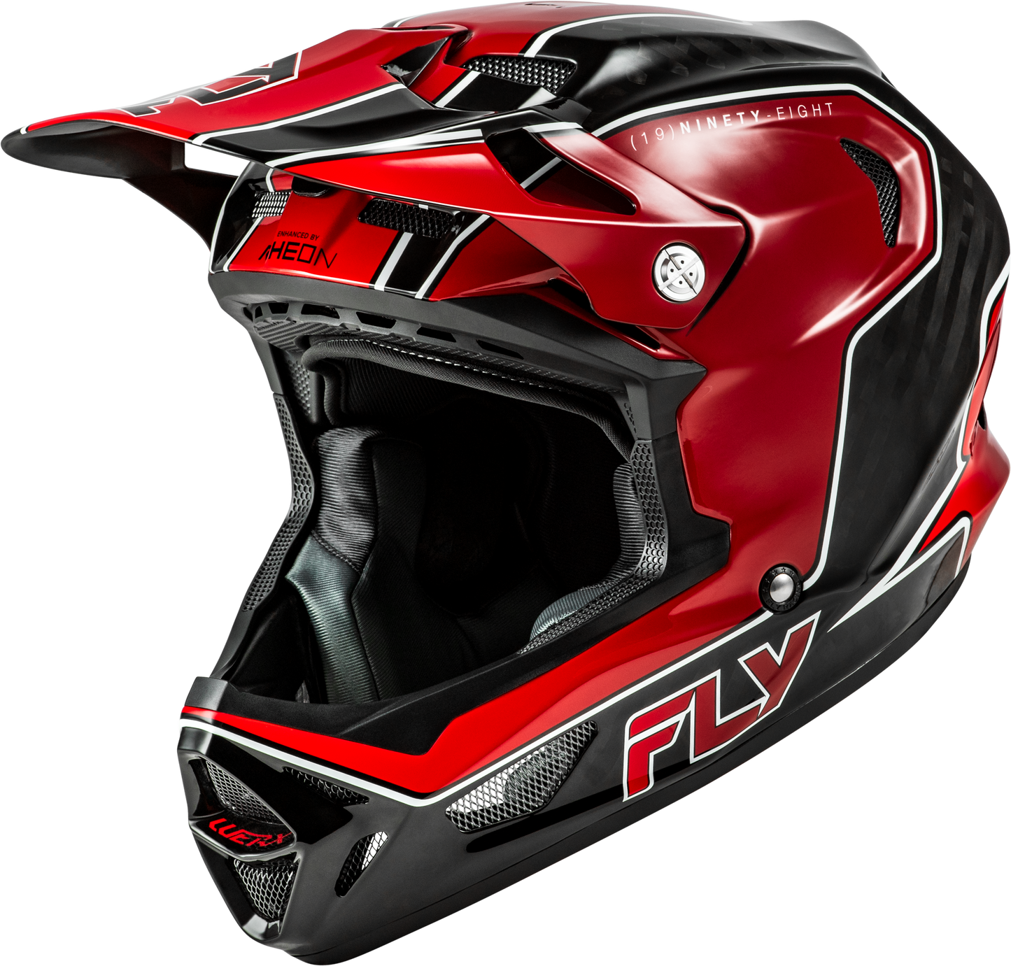 Werx R Flow Carbon Helmet Black Carbon/Red Md