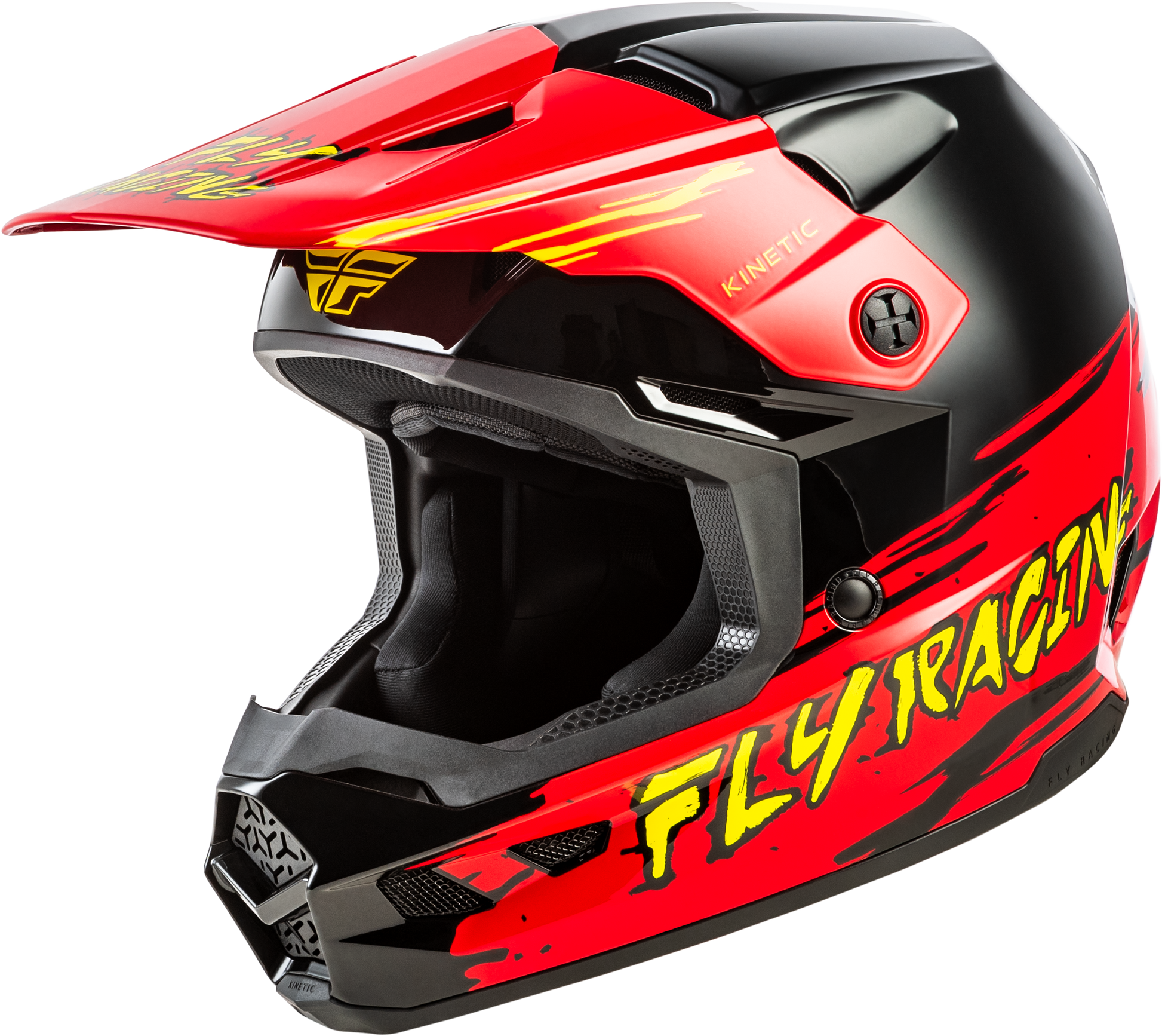 Youth Kinetic Surge Helmet Black/Red/Yellow Ys