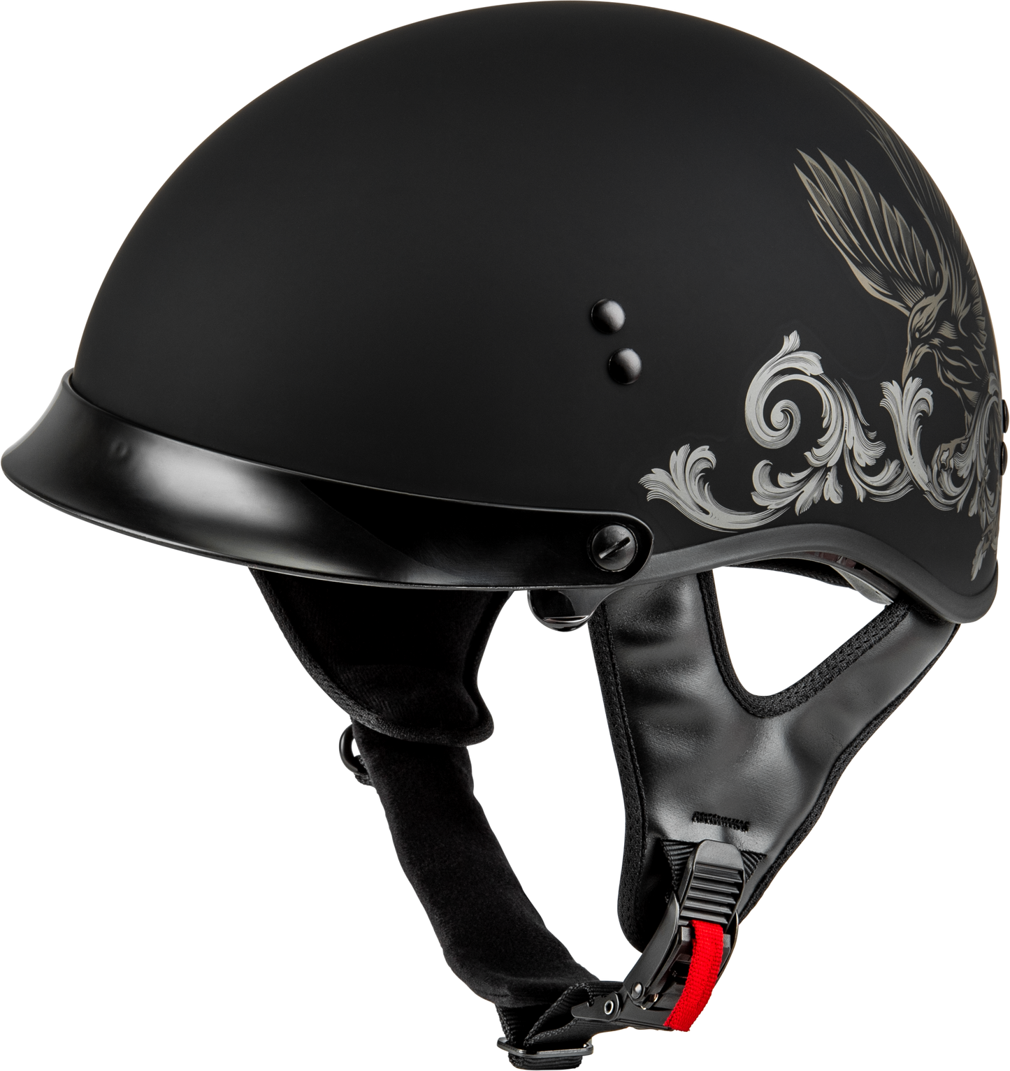 Hh 65 Corvus Helmet W/ Peak Matte Black/Tan Xl