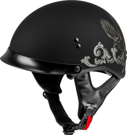 Hh 65 Corvus Helmet W/ Peak Matte Black/Tan Xl