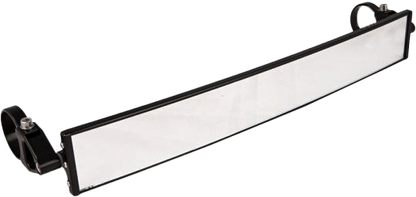 17" Wide Panoramic Rearview Mirror Black W/ 0.5" Arms