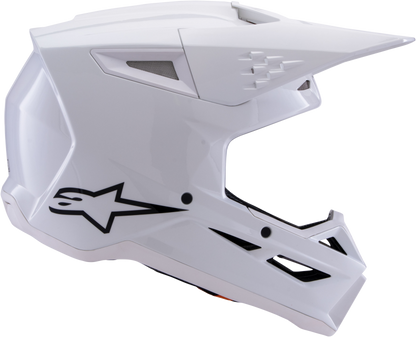 Sm3 Solid Helmet White Glossy Sm