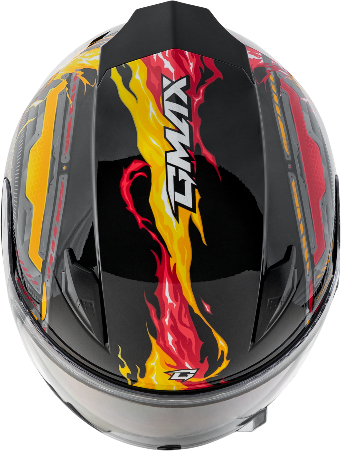 Gm 49y Charge Snow Helmet Black/Red/Yellow Ym