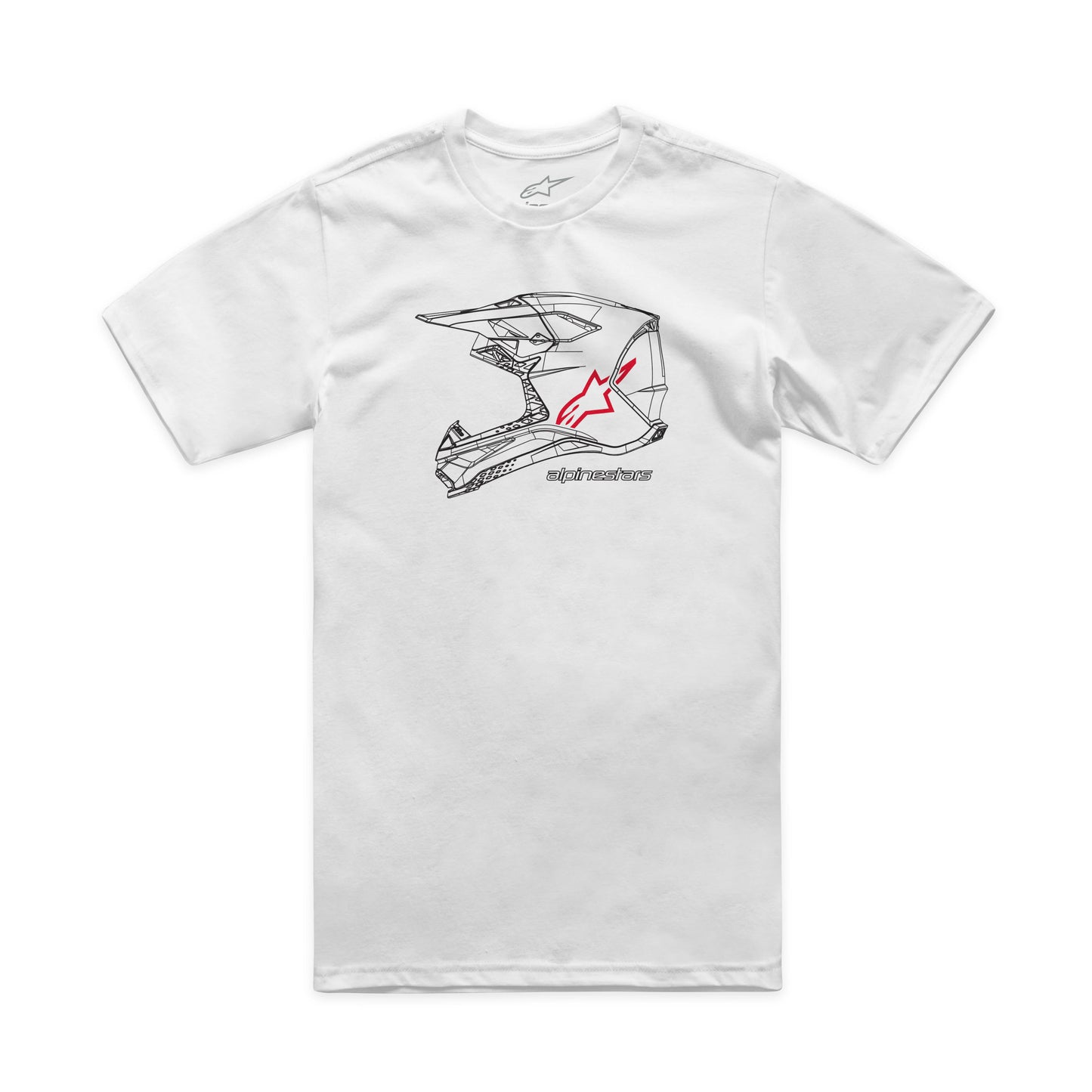 Mx Helmet Csf Tee White Sm