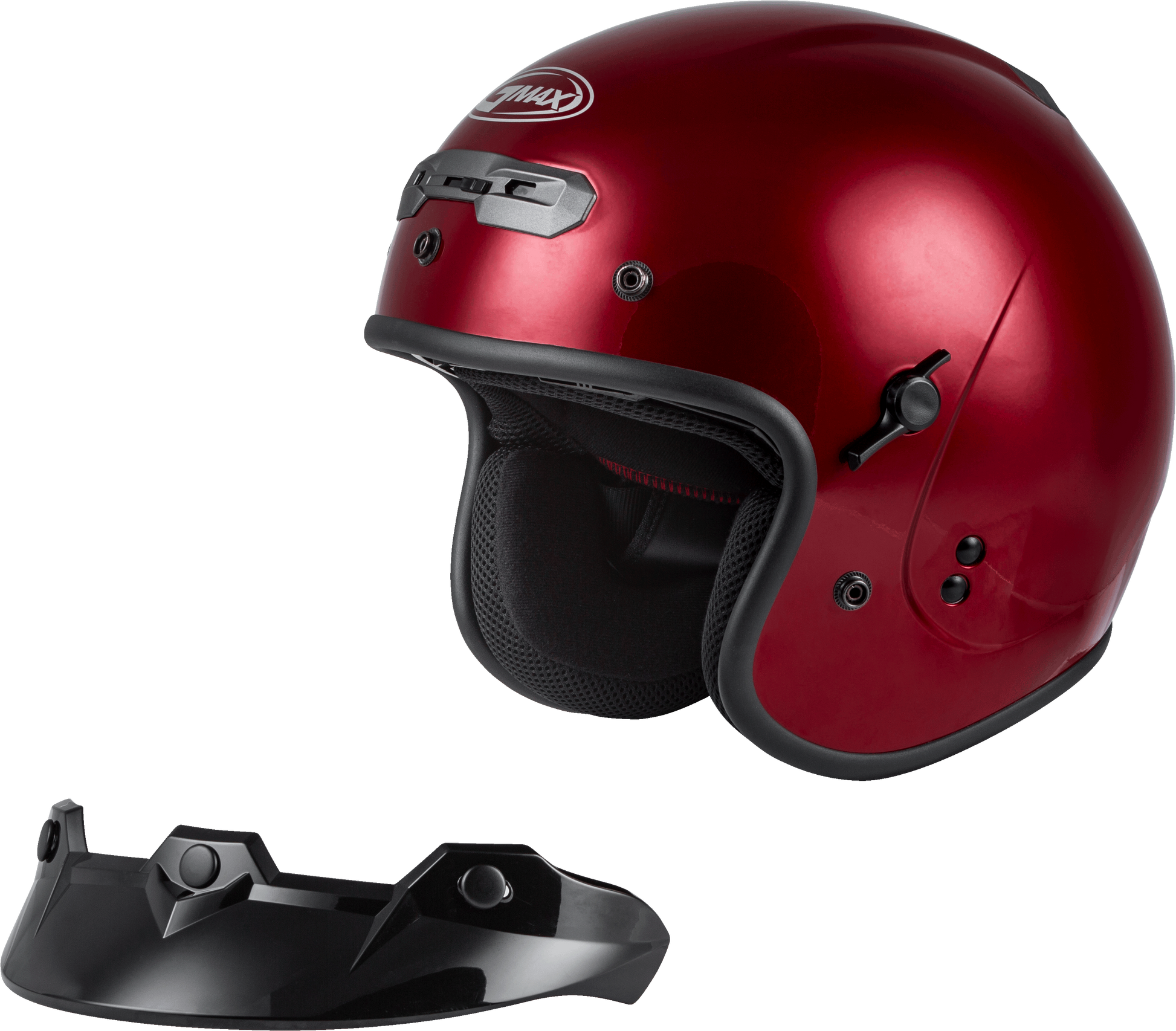 Gm 32 Open Face Helmet Candy Red 3x