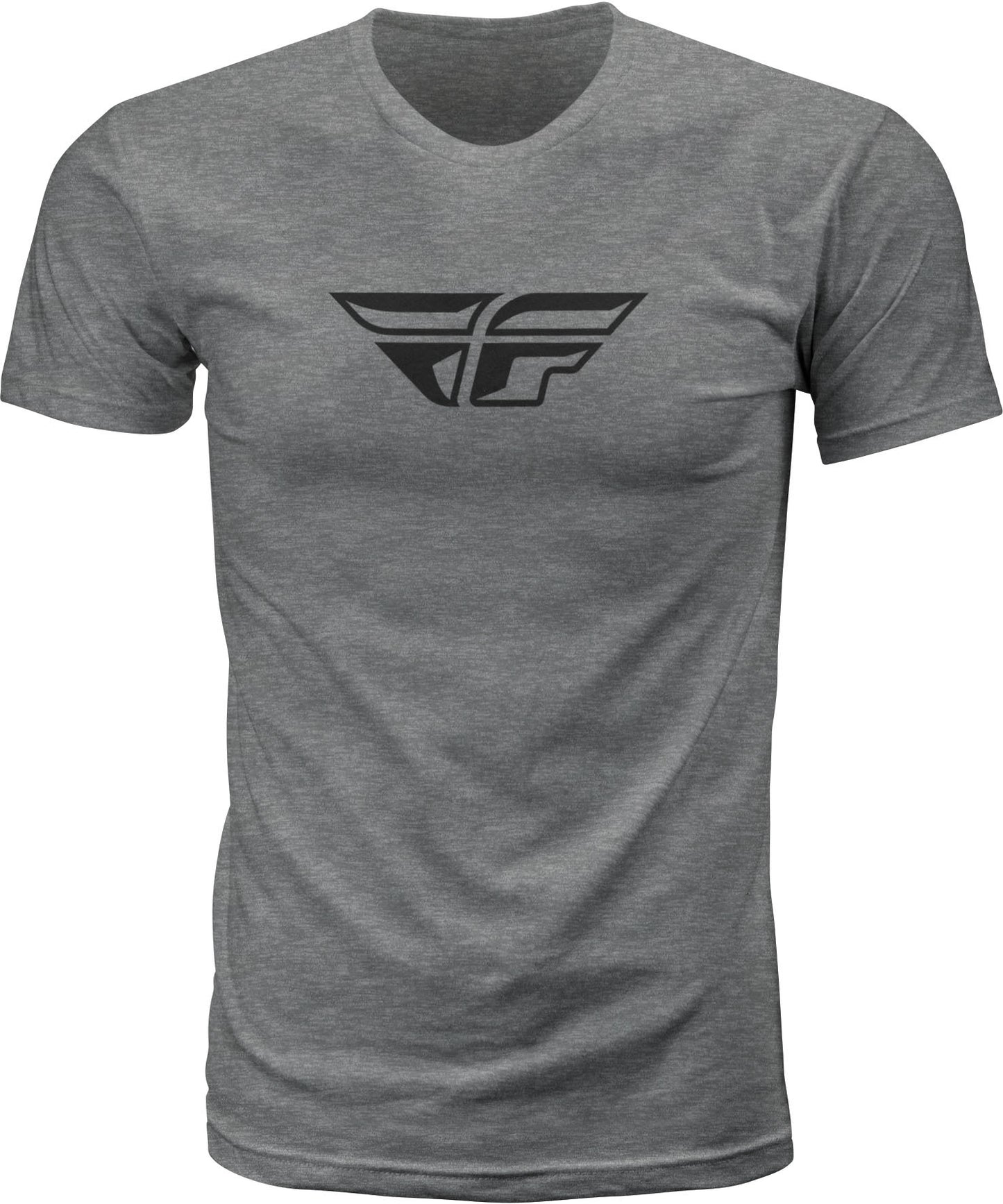 Fly F Wing Tee Dark Grey Heather Xl