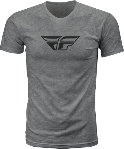 Fly F Wing Tee Dark Grey Heather Xl