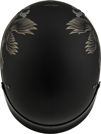 Hh 65 Corvus Helmet W/ Peak Matte Black/Tan Xl