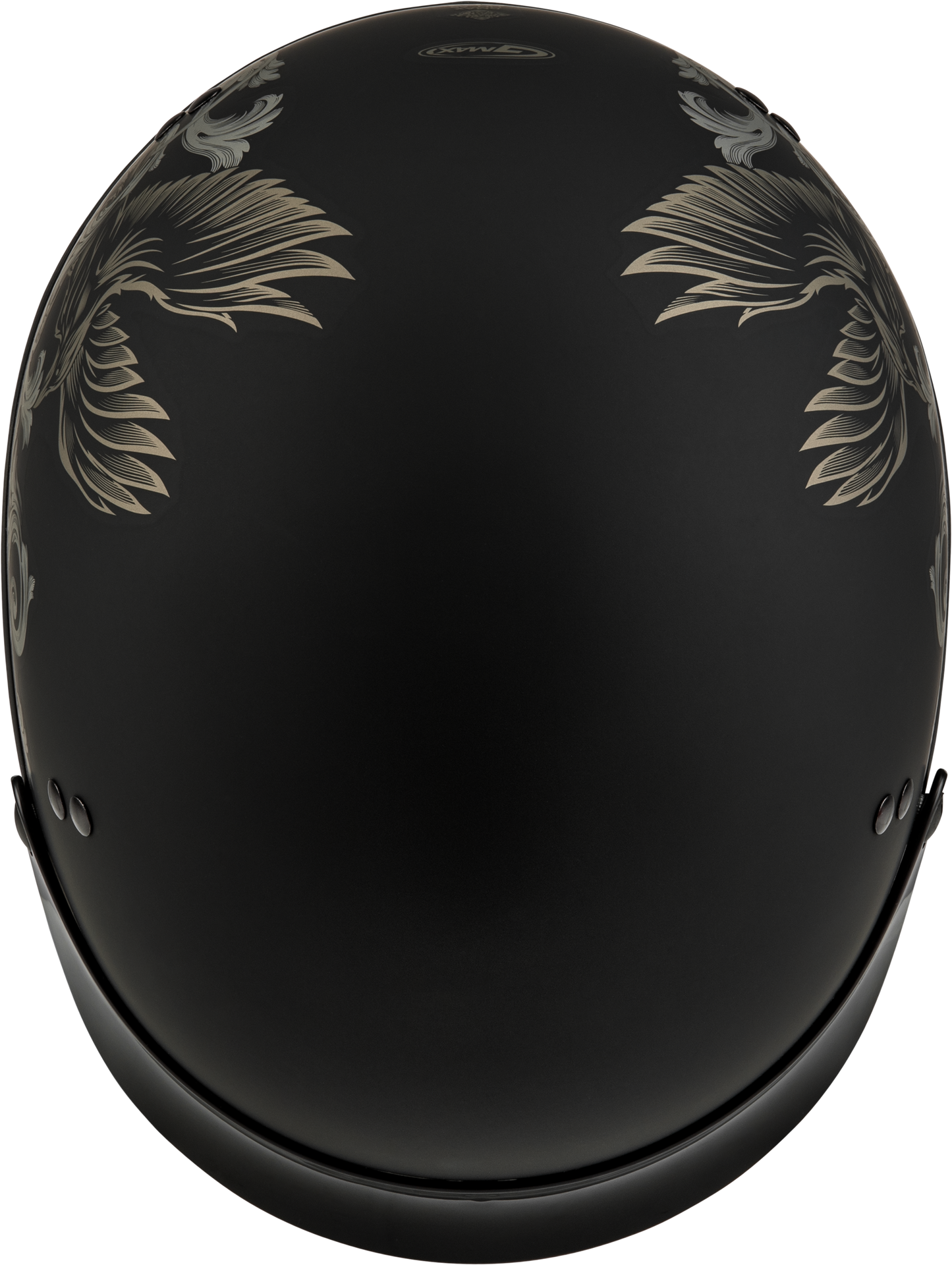Hh 65 Corvus Helmet W/ Peak Matte Black/Tan 2x