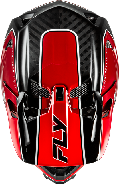 Werx R Flow Carbon Helmet Black Carbon/Red Sm
