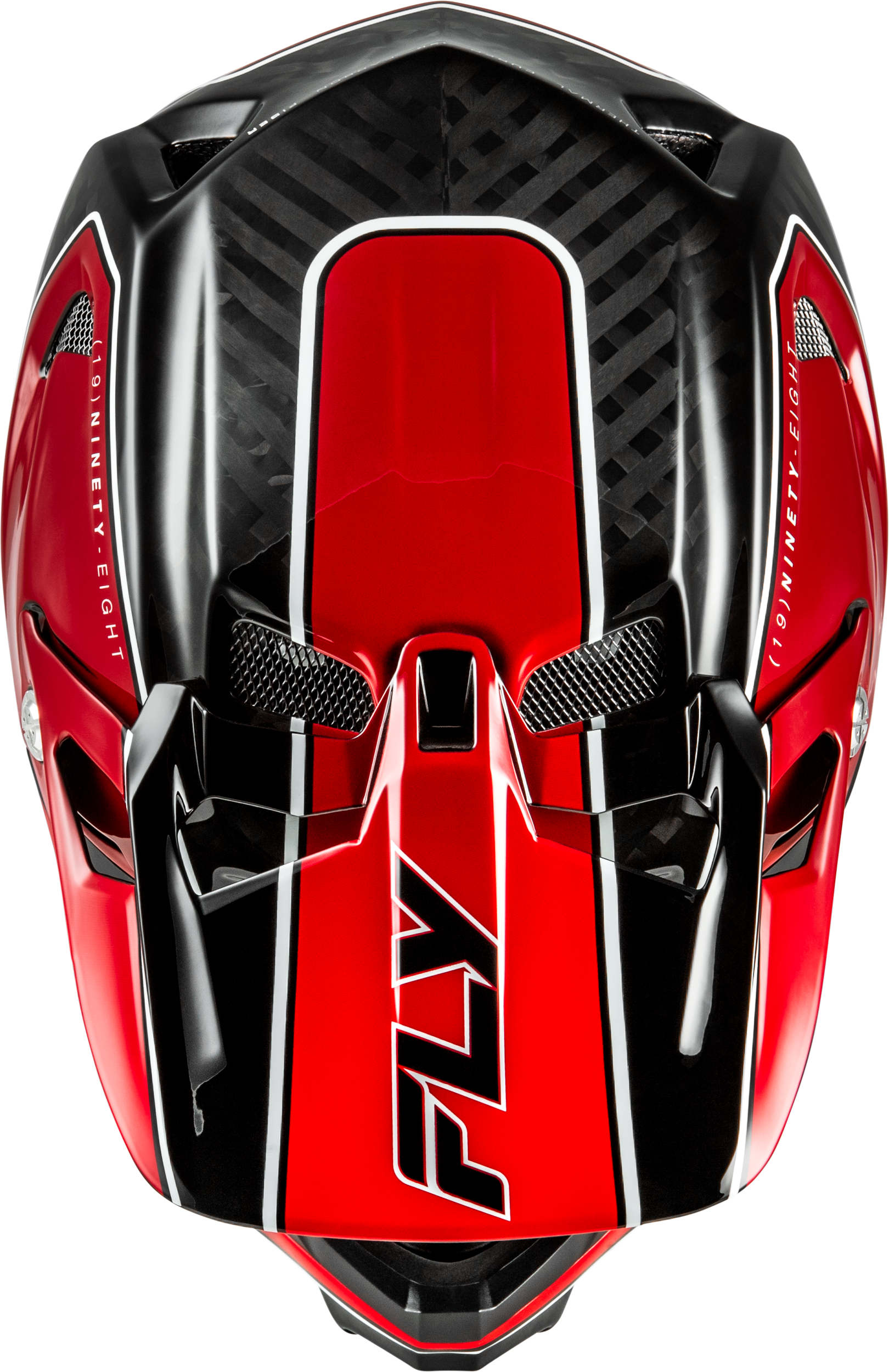 Werx R Flow Carbon Helmet Black Carbon/Red Xs