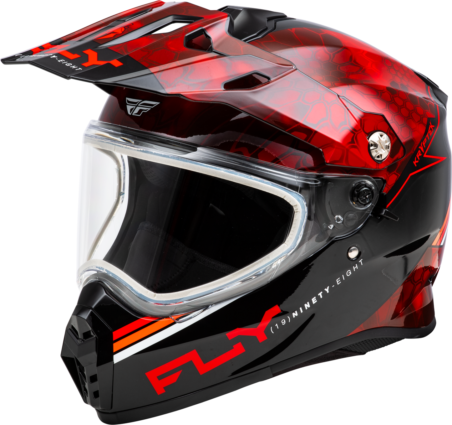 Trekker Cw Conceal Helmet Dual Shld Red/Black Xs