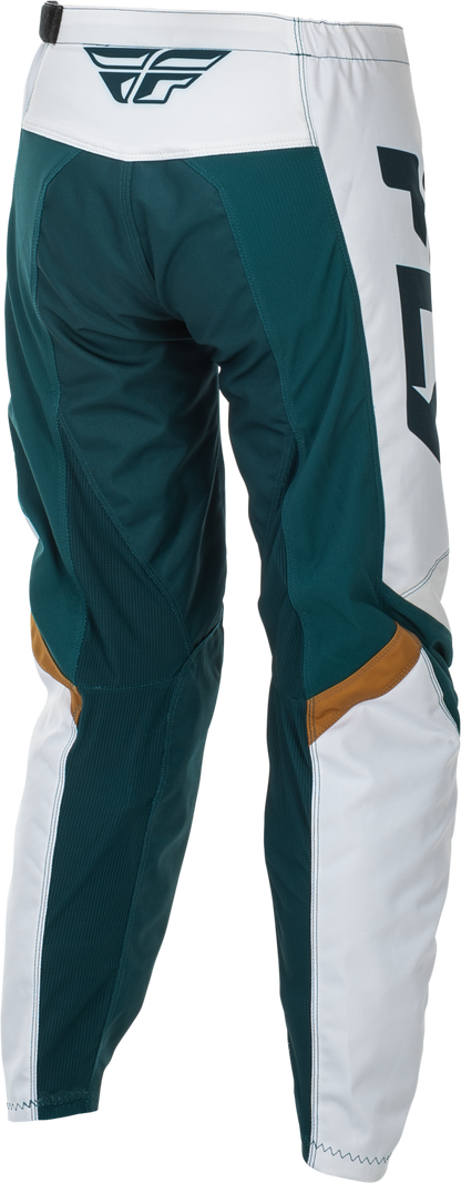 Women's F 16 Pants Teal/White/Gold Sz 11/12