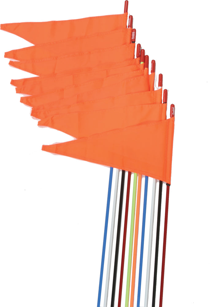 Safety Flags Spring Mount Yellow 7' 10/Pk