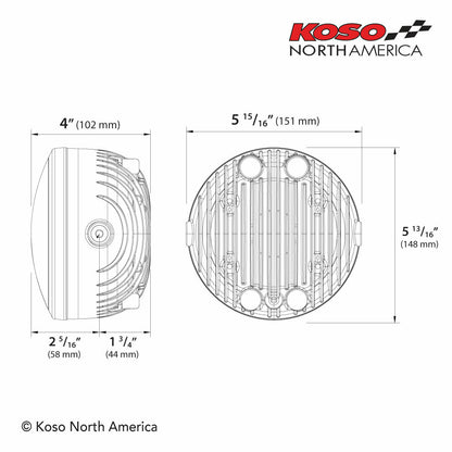 Gh 01 Led Headlight 5.75 In