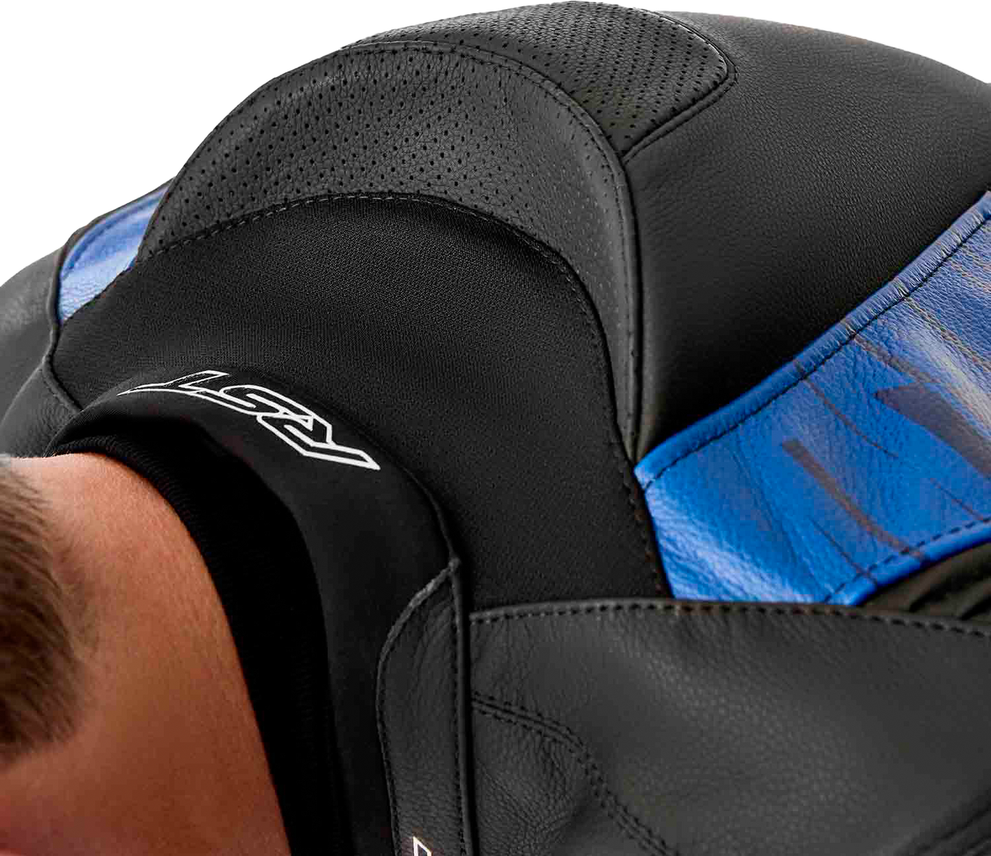 Tractech Evo D3o Jacket Blk/Blue Leather Xl