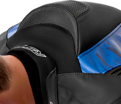 Tractech Evo D3o Jacket Blk/Blue Leather Xl