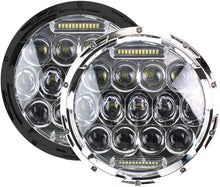 Headlight 7" Chrome "Beast" Long Throw
