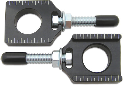 Chain Adjuster Blocks Black Husq/Ktm