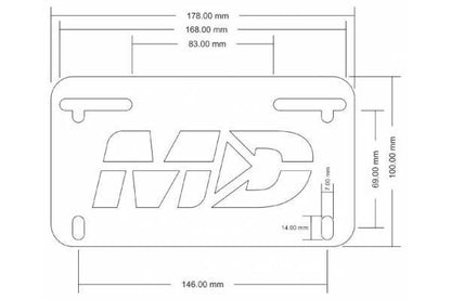 Motodynamic Fender Eliminator for Kawasaki Ninja 1000 / Z1000SX (2017+)