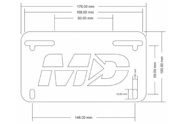 Motodynamic Fender Eliminator for Kawasaki  Z1000 (10-13) and Ninja 1000 / Z1000SX (11-16)