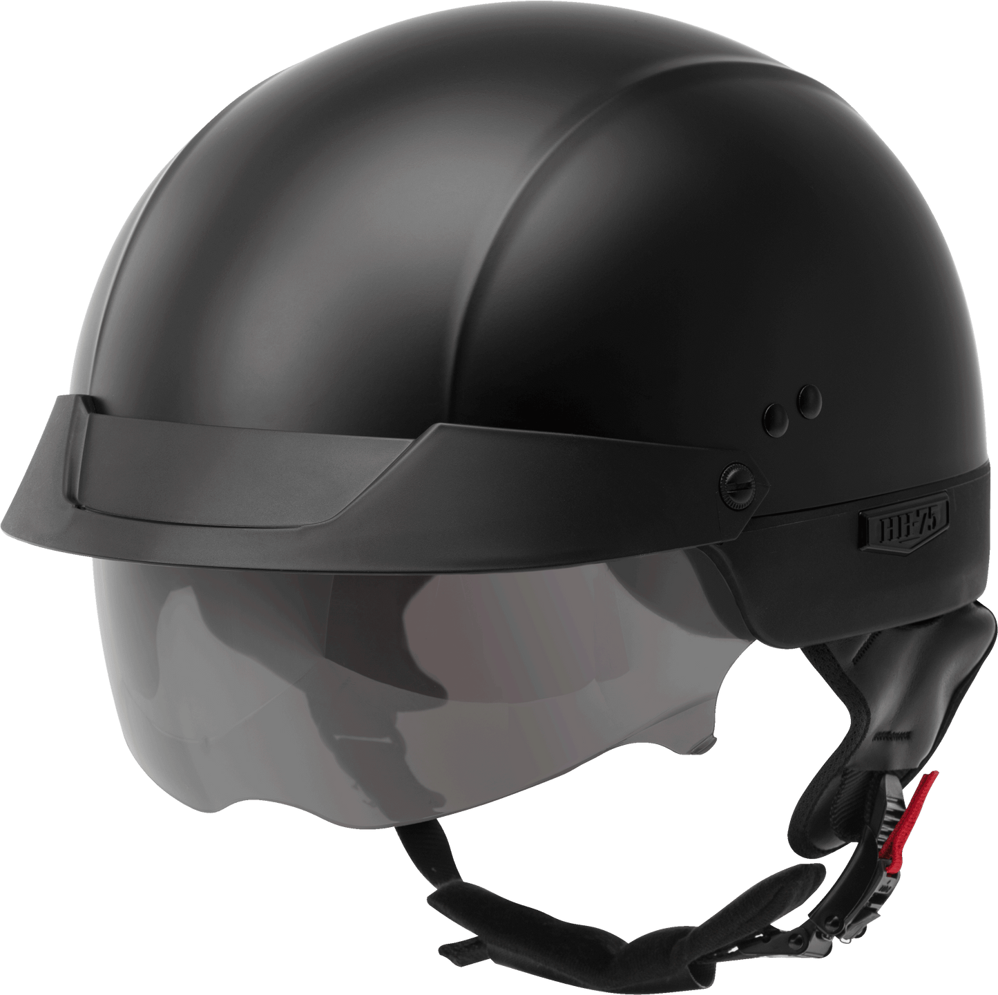 Hh 75 Half Helmet Matte Black Sm