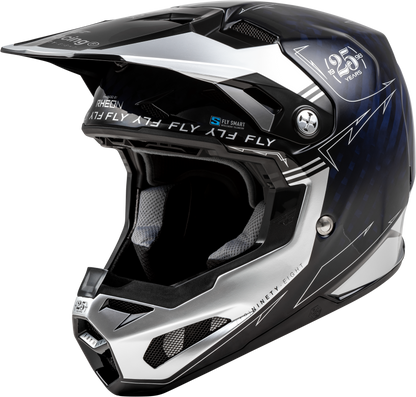 Formula S Carbon Legacy Helmet Blue Carbon/Silver 2x