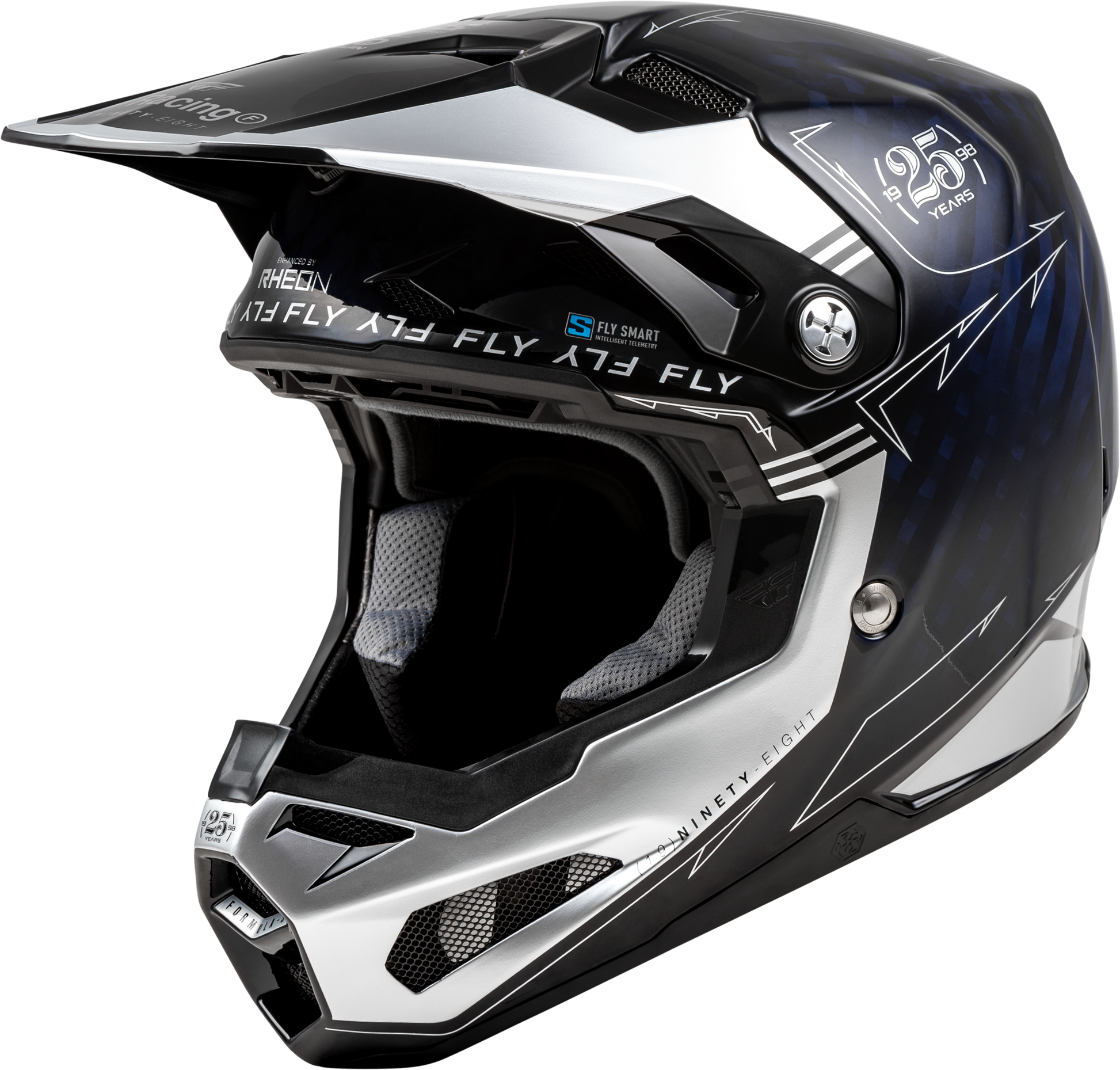 Formula S Carbon Legacy Helmet Blue Carbon/Silver Xs