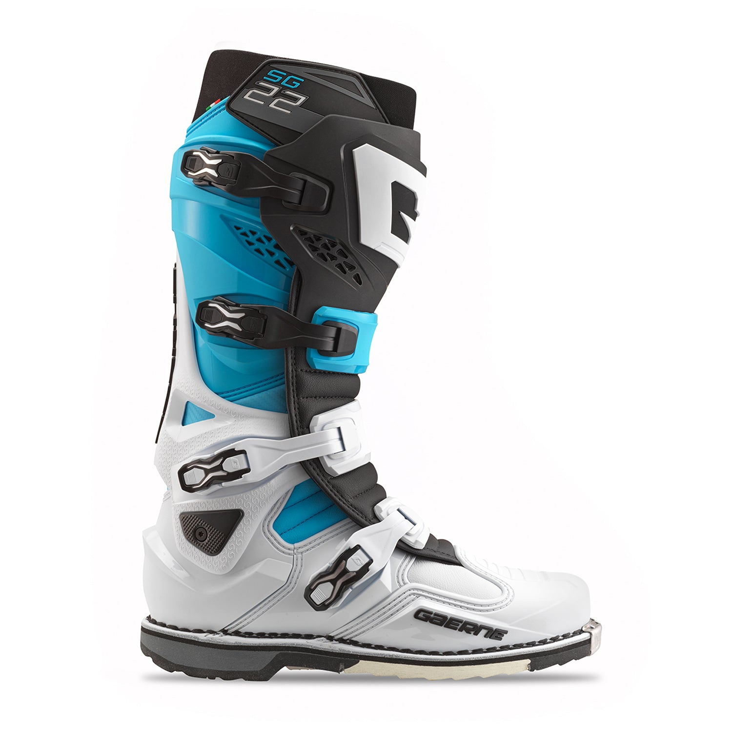 Sg 22 Boots Le White/Black/Light Blue 11