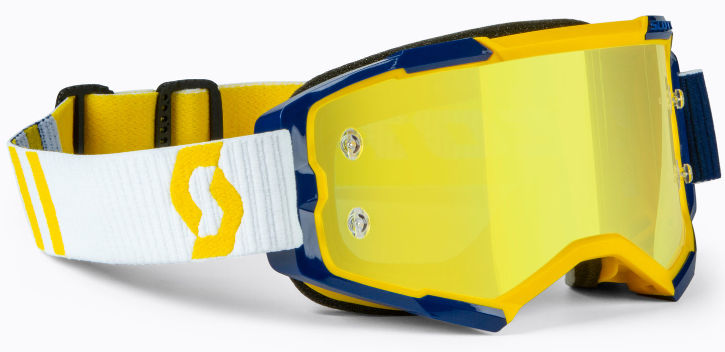 Fury Goggle Yellow/Blue Yellow Chrome Works