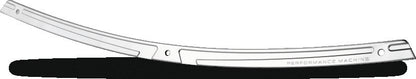 Performance Machine  Windscreen Trim Scallop - Chrome